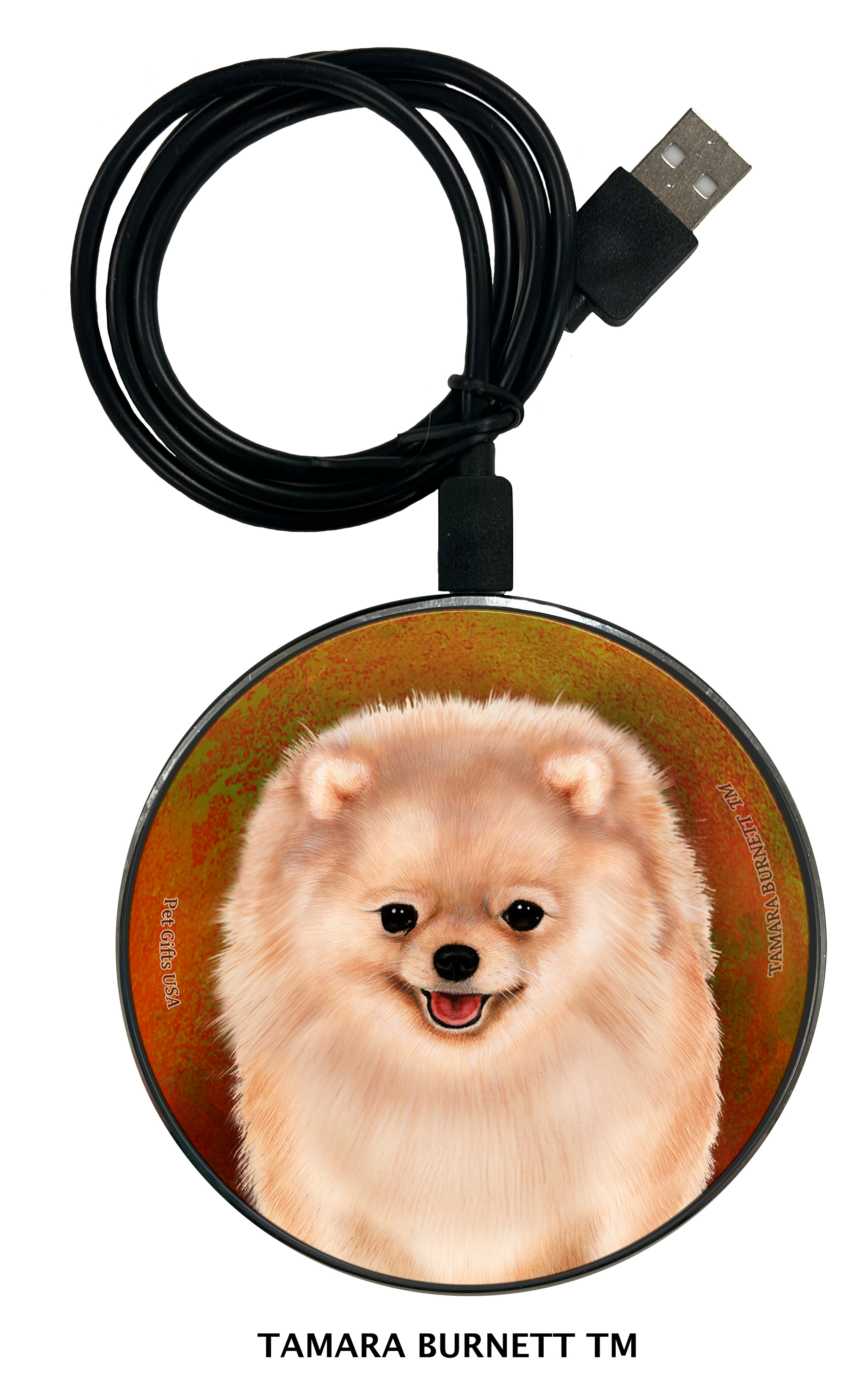 Pomeranian Cream - Zoomies Phone Charger image